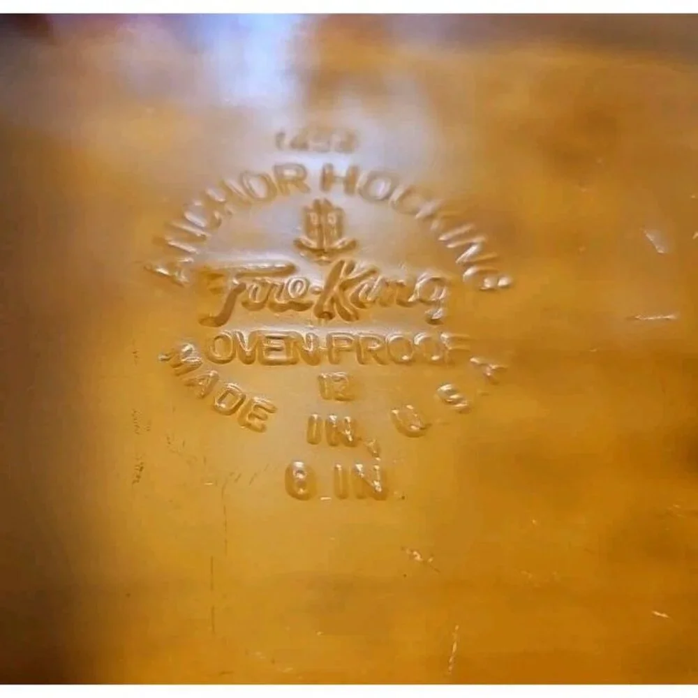 ANCHOR HOCKING: amber Baking Dish 8